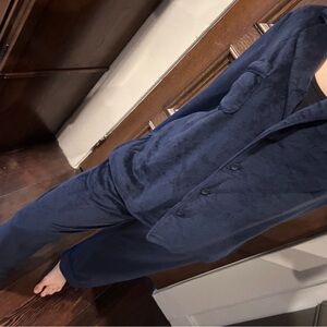 Anthropologie women's navy Blue pajama set